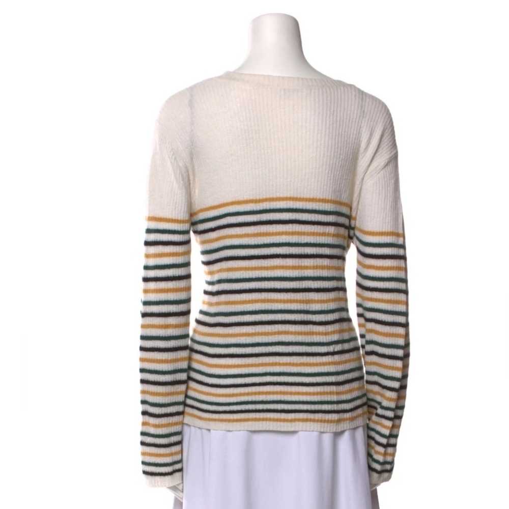 A.L.C. Multicolor Striped Crew Wool Blend Neck Sweater EXCELLENT S - Picture 4 of 6